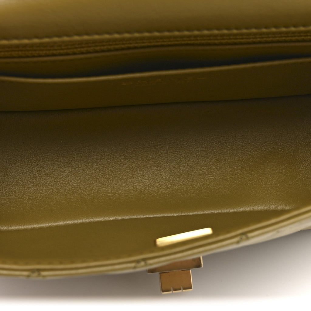 Chanel Aged Calfskin Quilted 2.55 Reissue 224 Flap  Khaki