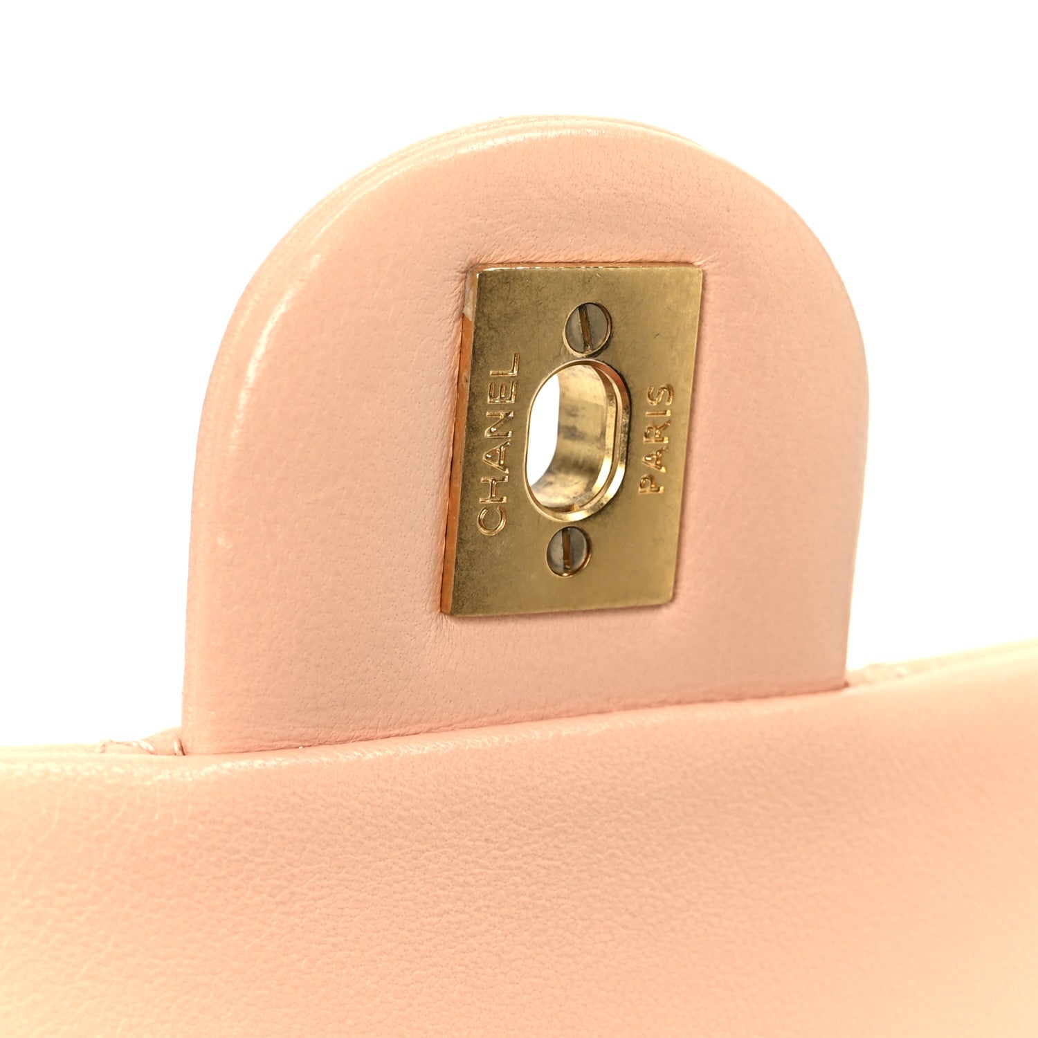 Chanel Lambskin Quilted Mini Pearl Crush Flap Light Orange