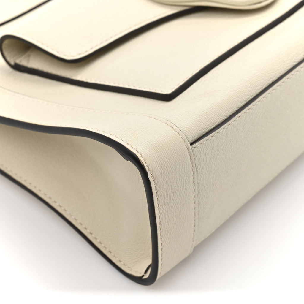 Gucci New Sakai Calfskin Lux Dahlia Chain Shoulder Bag Mystic White