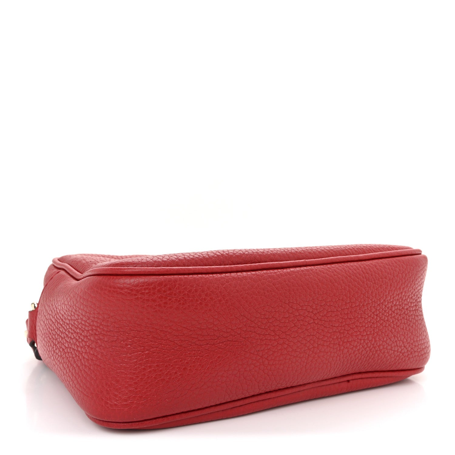 Gucci Pebbled Calfskin Small Soho Disco Bag Tabasco Red