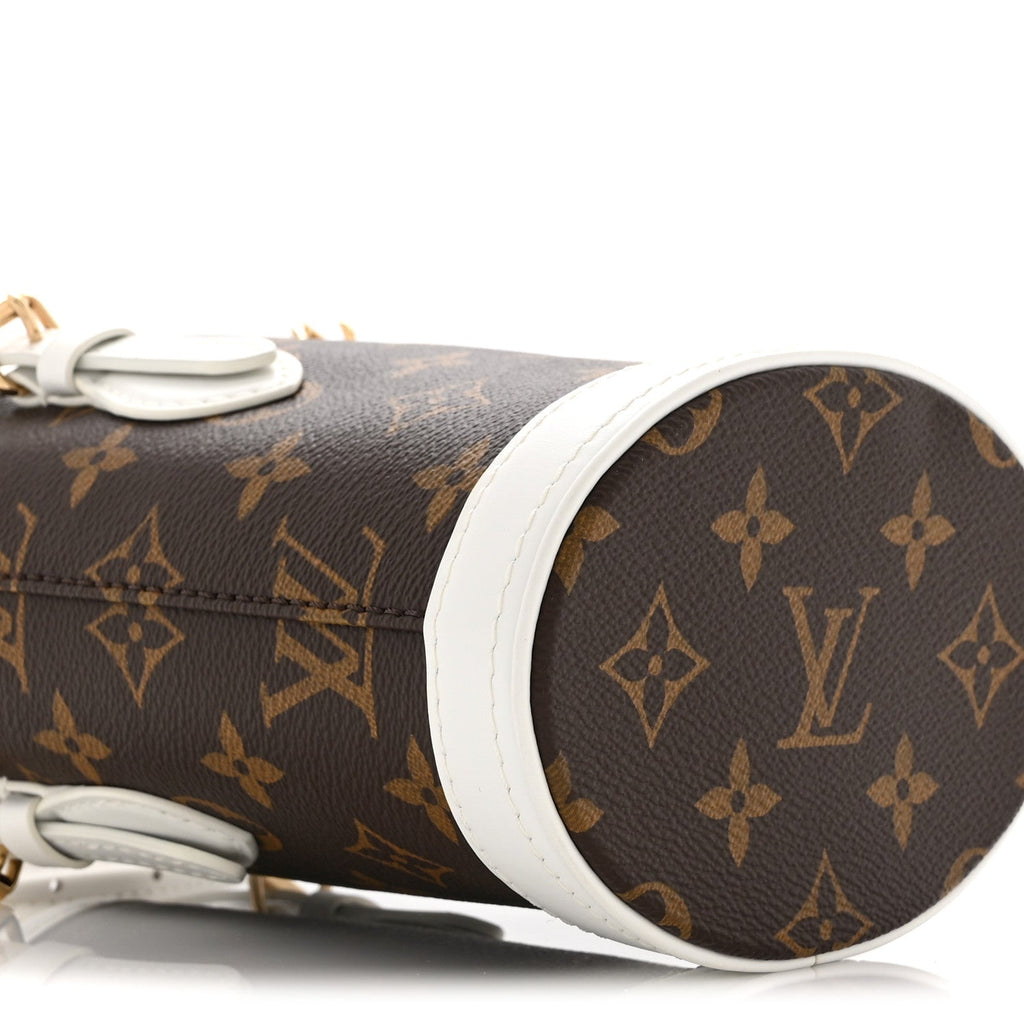 Louis Vuitton Monogram LV Match Nano Bucket Bag White