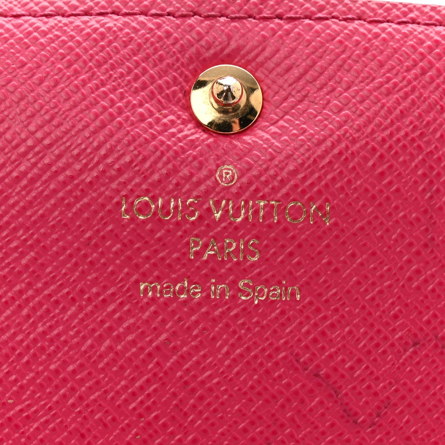 Louis Vuitton Monogram Bloom Flower Emilie Wallet Fuchsia