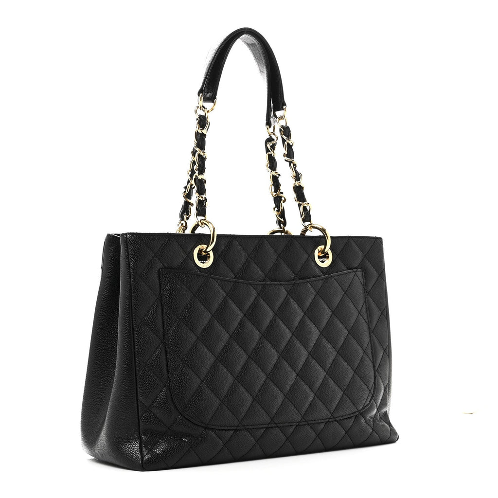 Chanel Caviar Quilted Grand Shopping Tote GST Black