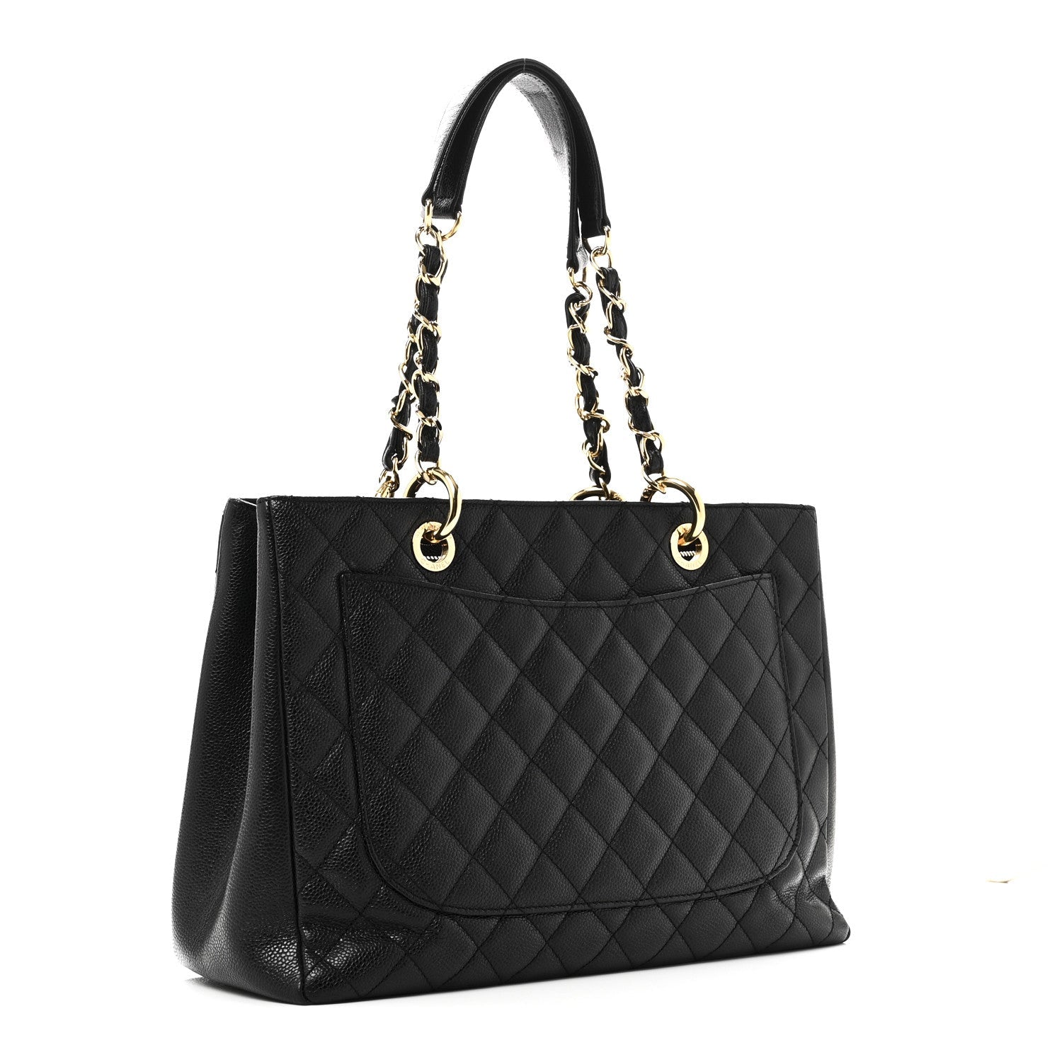 Chanel Caviar Quilted Grand Shopping Tote GST Black