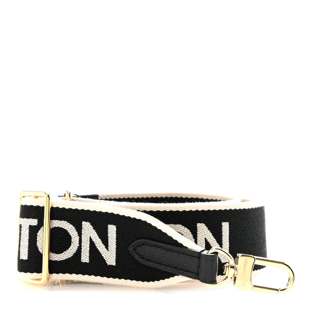 Louis Vuitton Jacquard Diane Shoulder Strap Black Ivory