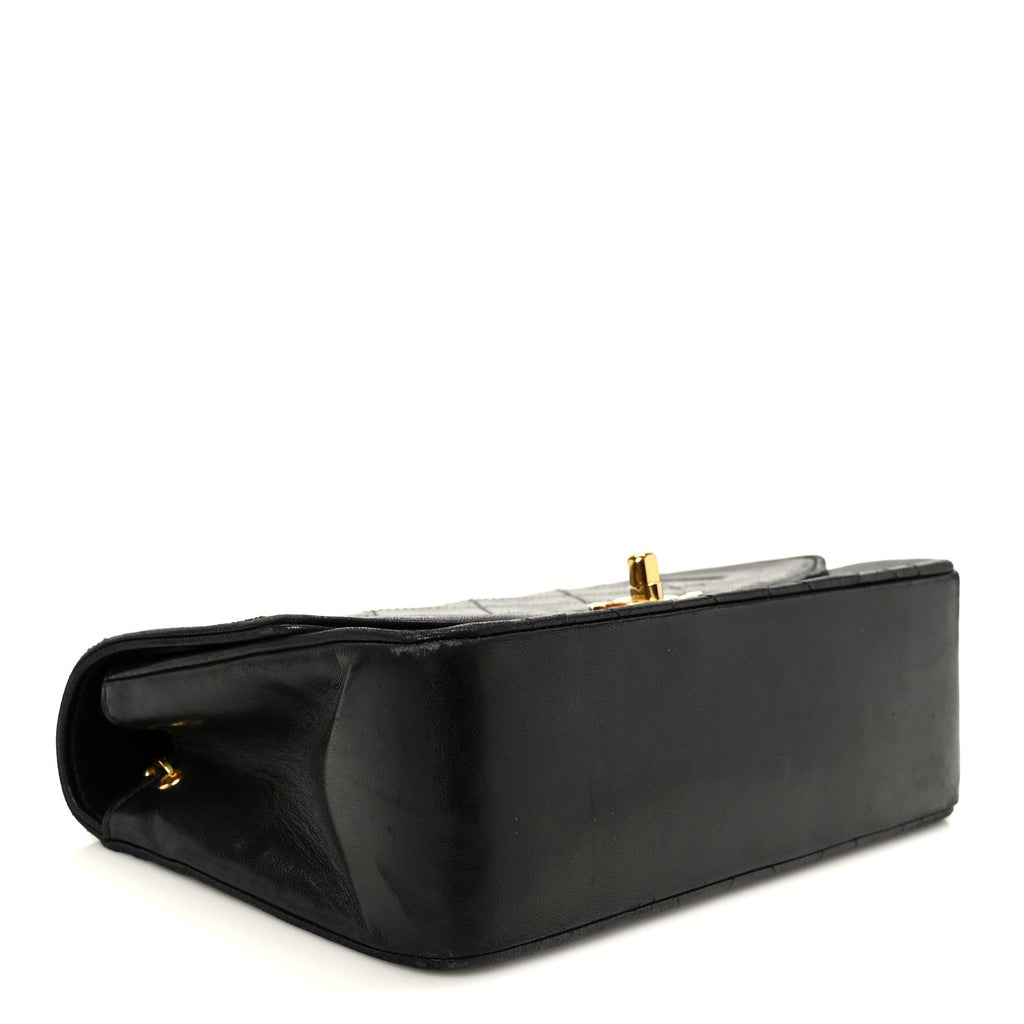 Chanel Lambskin Quilted Small Single Flap Black