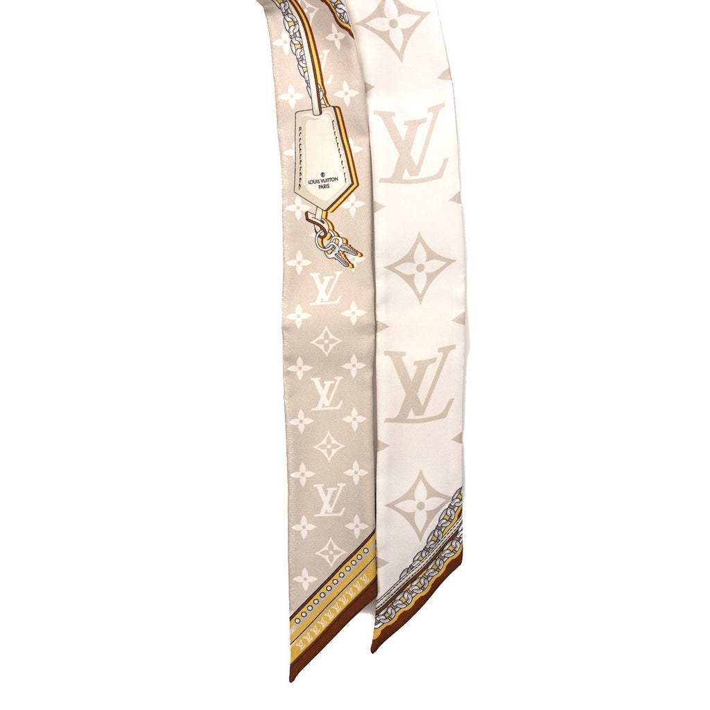 Louis Vuitton Silk Ultimate Monogram BB Bandeau Beige Clair