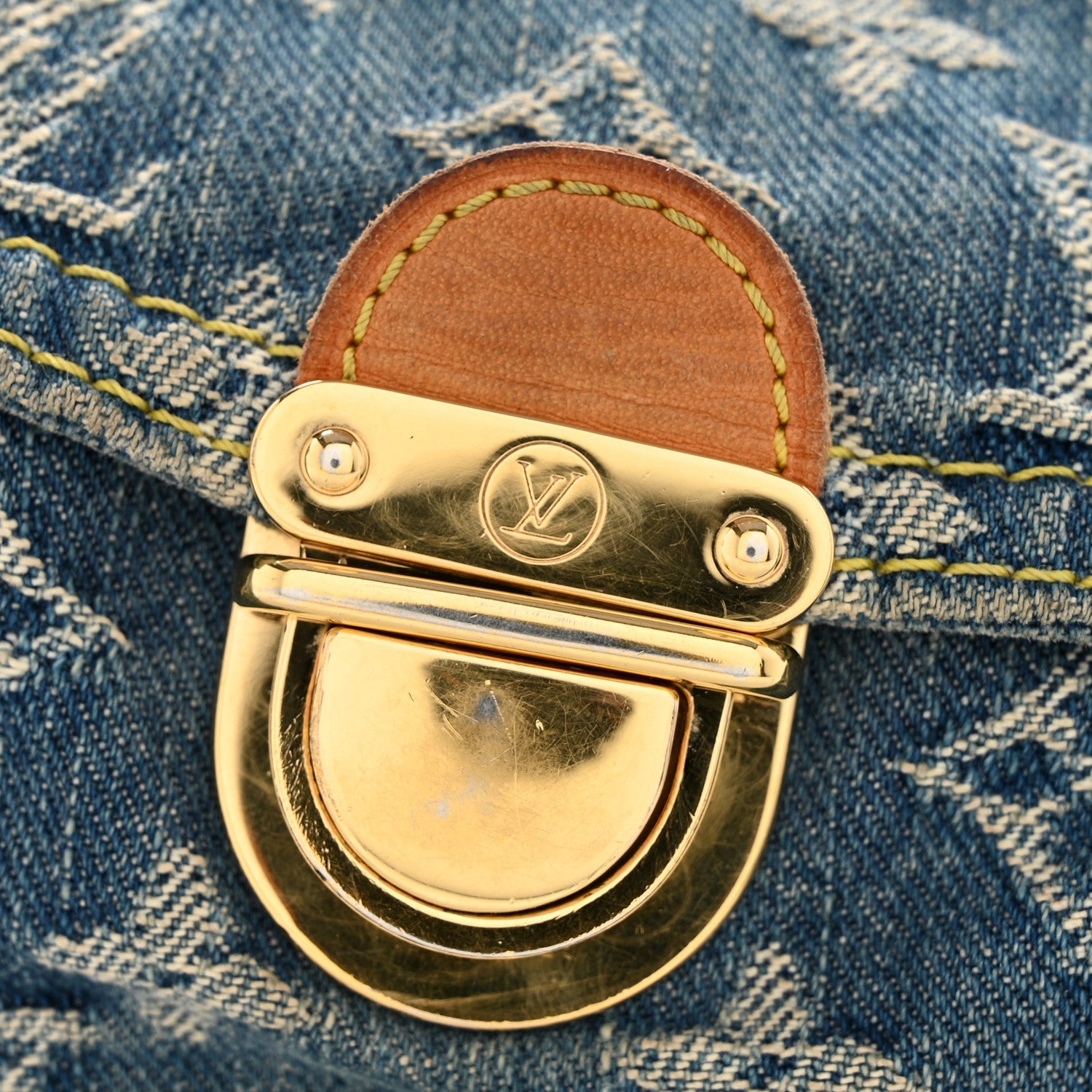 Louis Vuitton Monogram Denim Mini Pleaty Blue