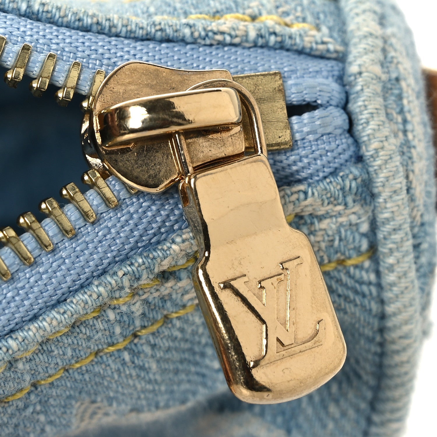 Louis Vuitton Monogram Denim Nano Speedy Sky Blue