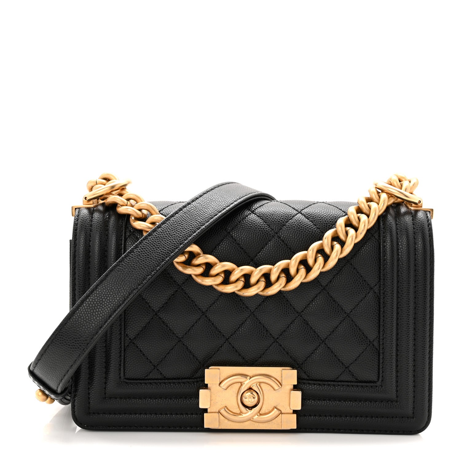 Chanel Caviar Quilted Small Boy Flap Black