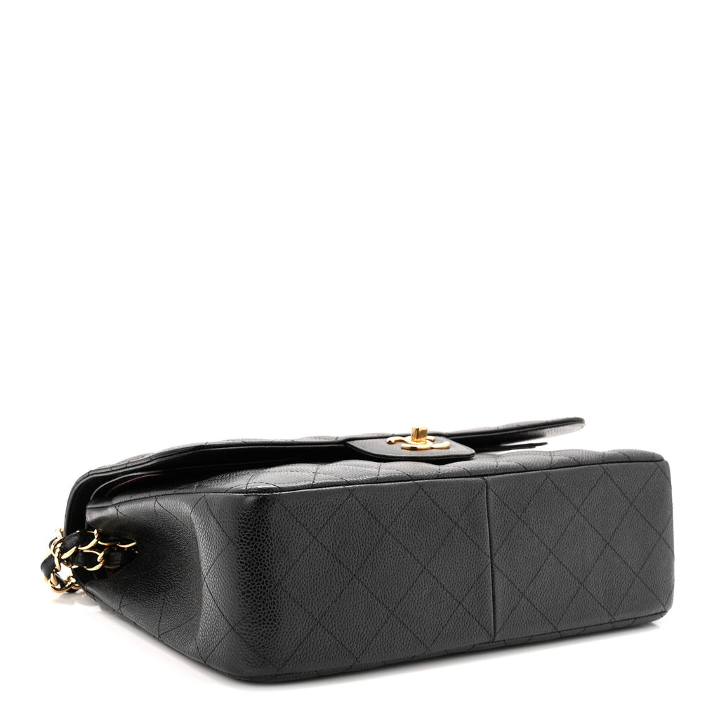 Chanel Caviar Quilted Jumbo Double Flap Black