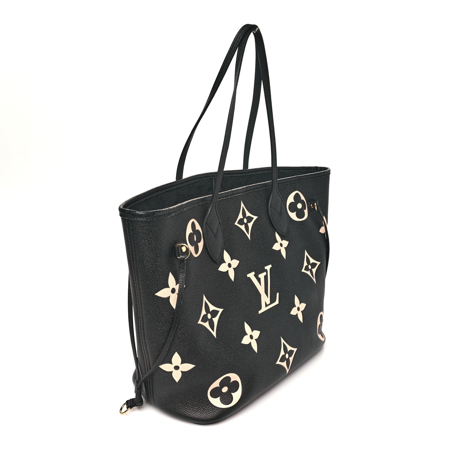 Louis Vuitton Empreinte Monogram Giant Neverfull MM Black Beige