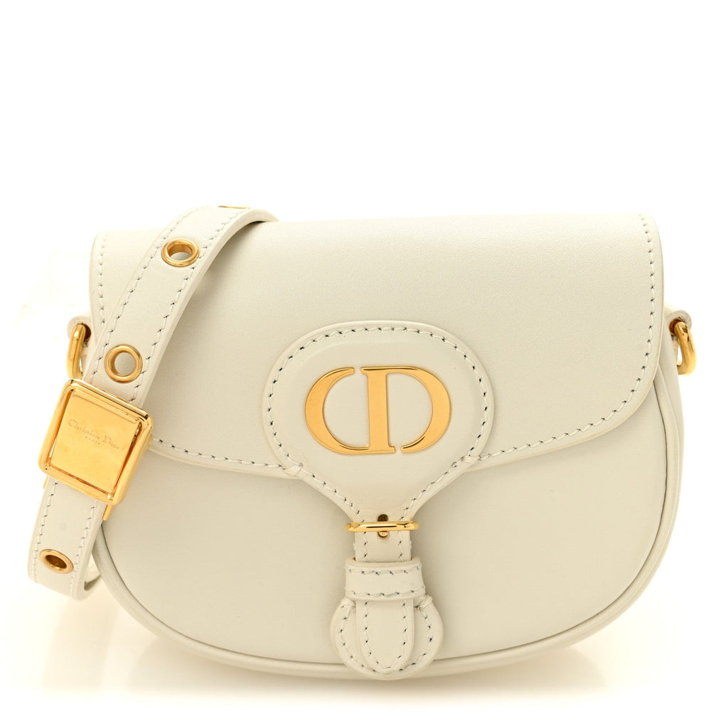 Christian Dior Box Calfskin Small Bobby Bag White