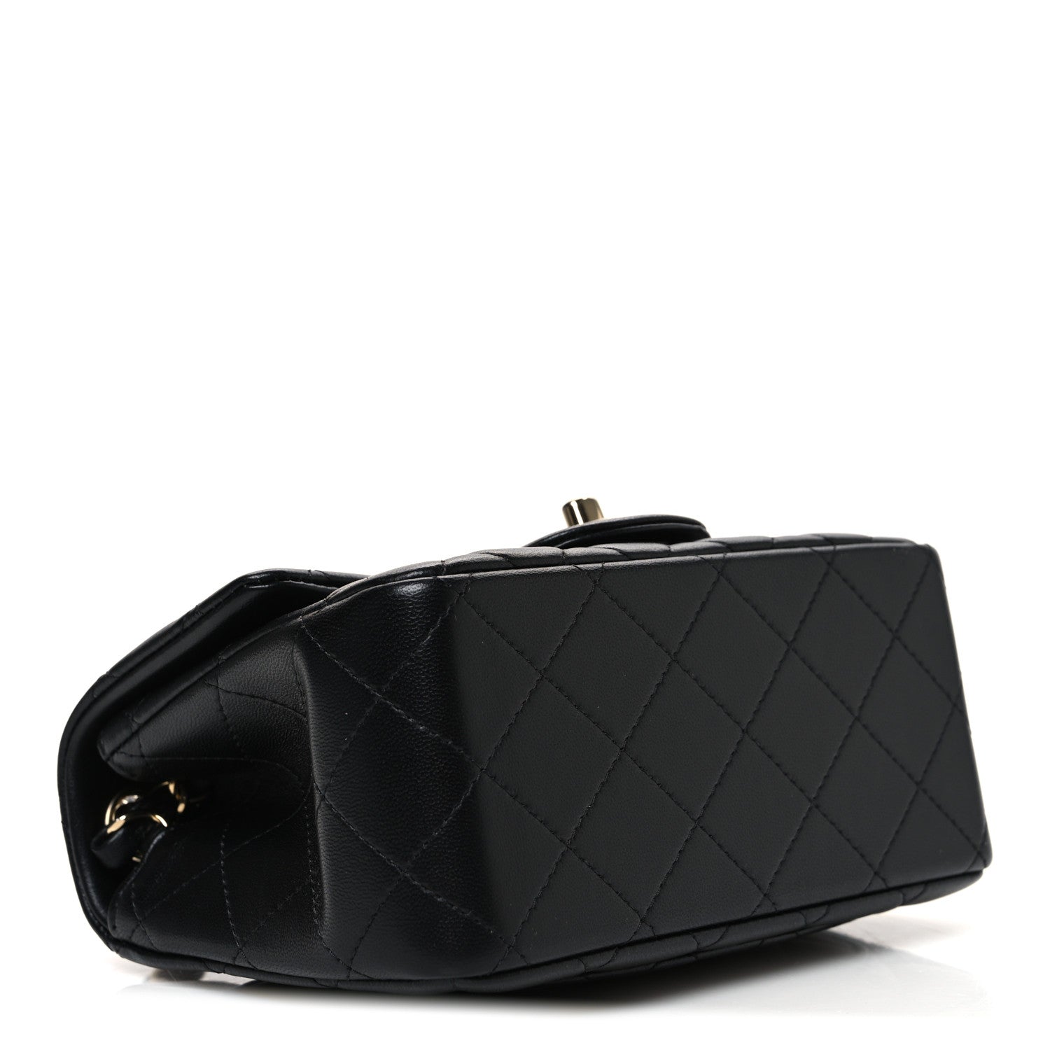 Chanel Lambskin Quilted Mini Square Flap Black