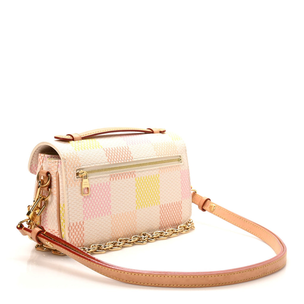Louis Vuitton Damier Giant Pochette Metis East West Peach