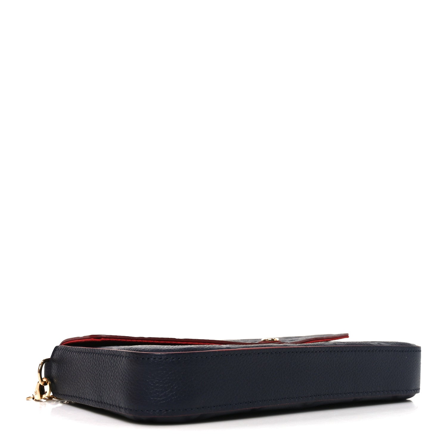 Louis Vuitton Empreinte Pochette Felicie Chain Wallet Marine Rouge