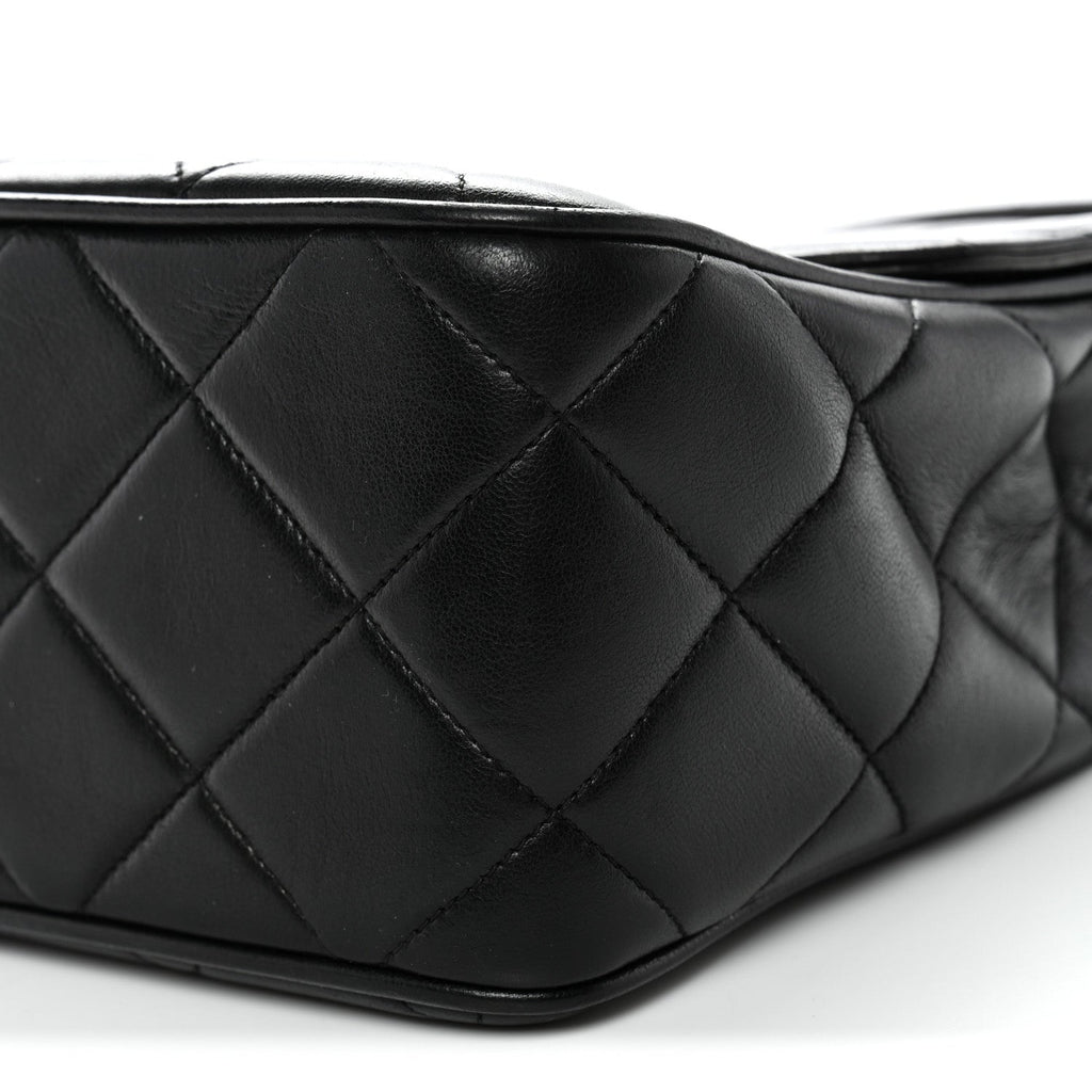 Chanel Lambskin Quilted Medium Single Flap Black