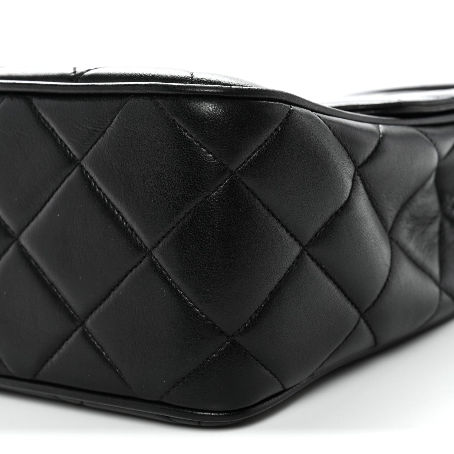 Chanel Lambskin Quilted Medium Single Flap Black
