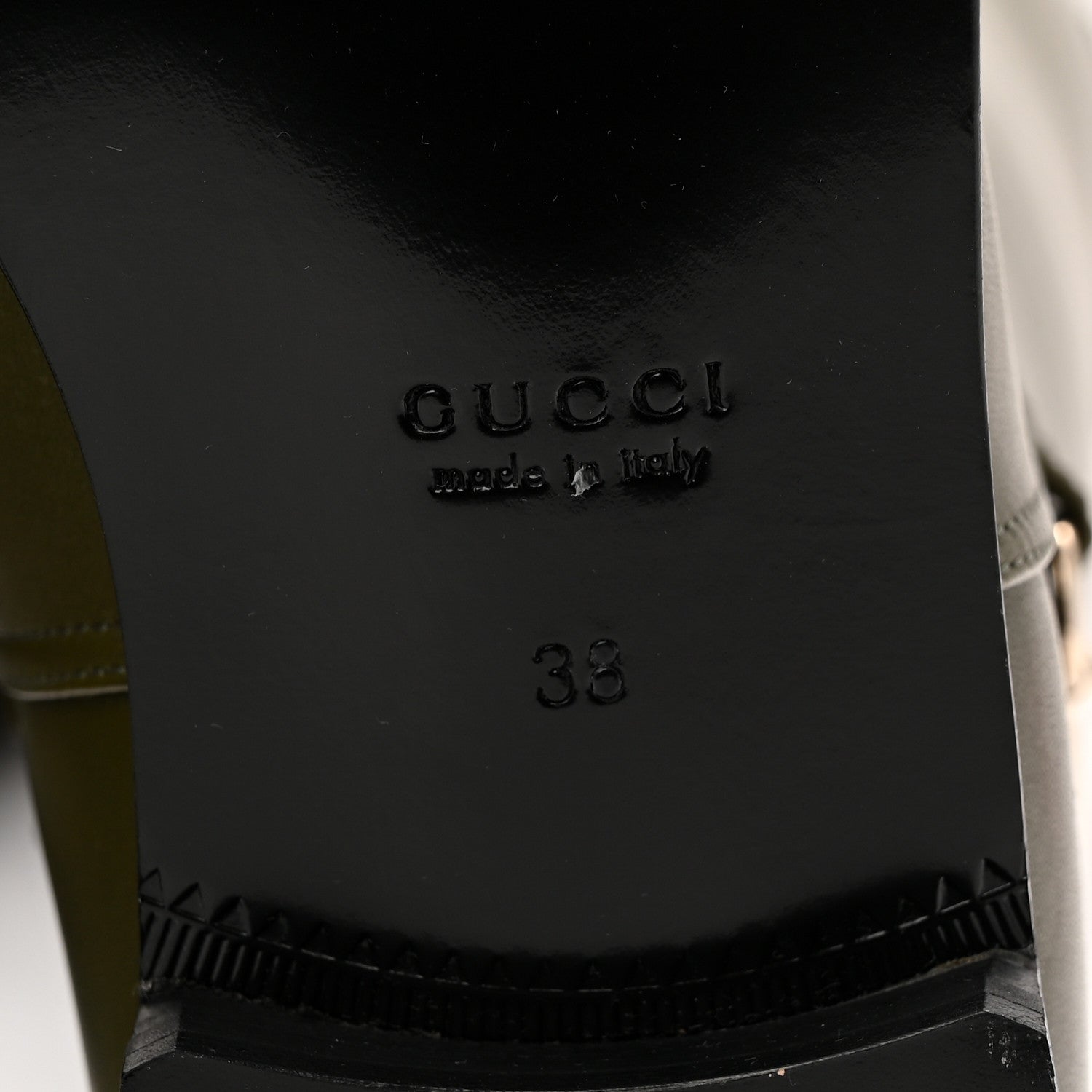 Gucci Marot Lux Slim Horsebit Over The Knee 38 Luscious Green