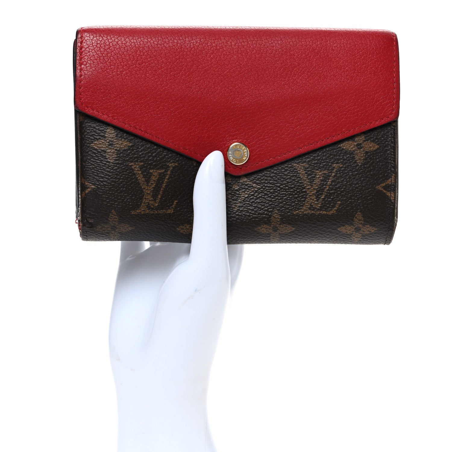 Louis Vuitton Monogram Pallas Compact Wallet Cherry