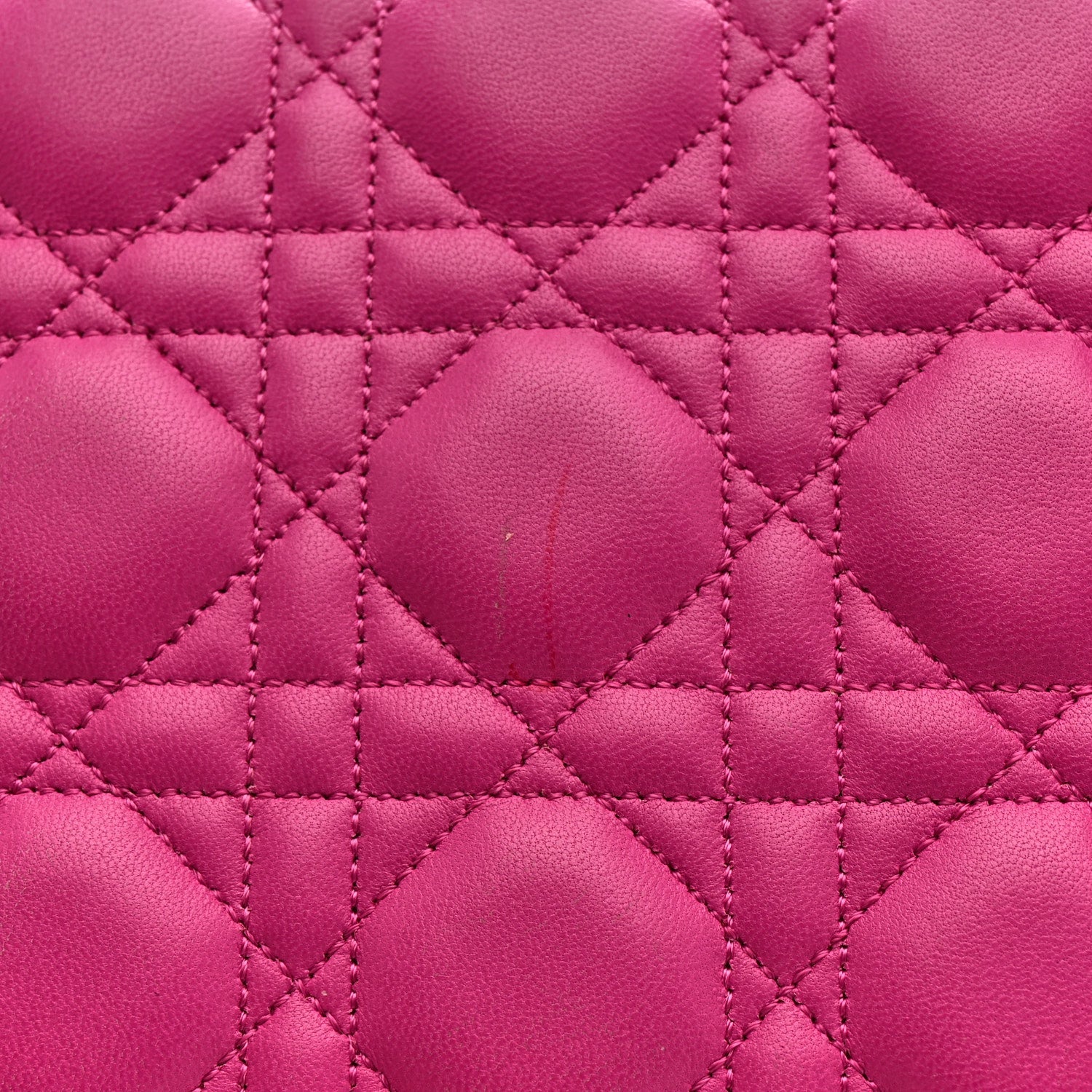 Christian Dior Lambskin Cannage Large Miss Dior Flap Sorbet