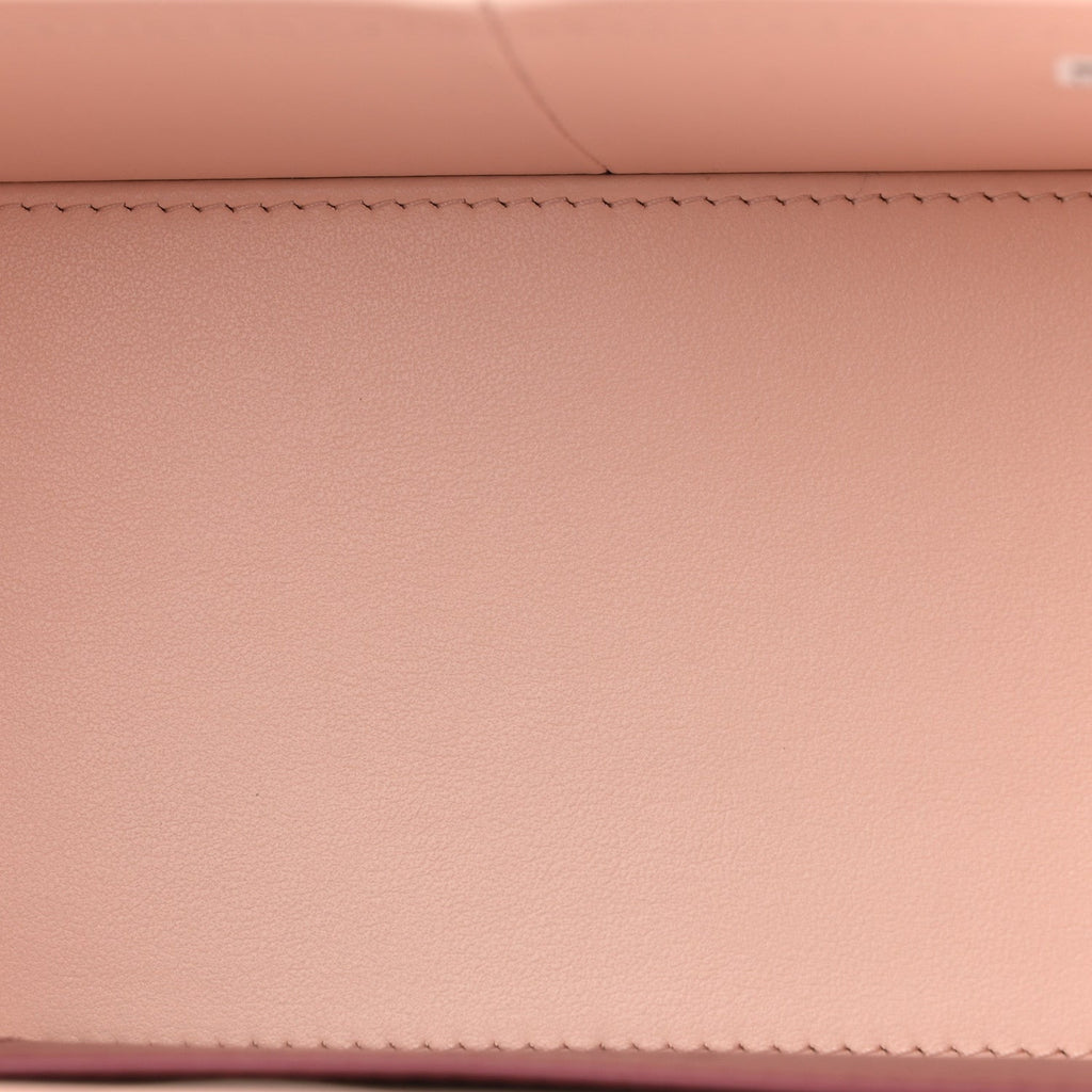 Chanel Shiny Caviar Preppy Coco Long Vanity With Strap Light Pink