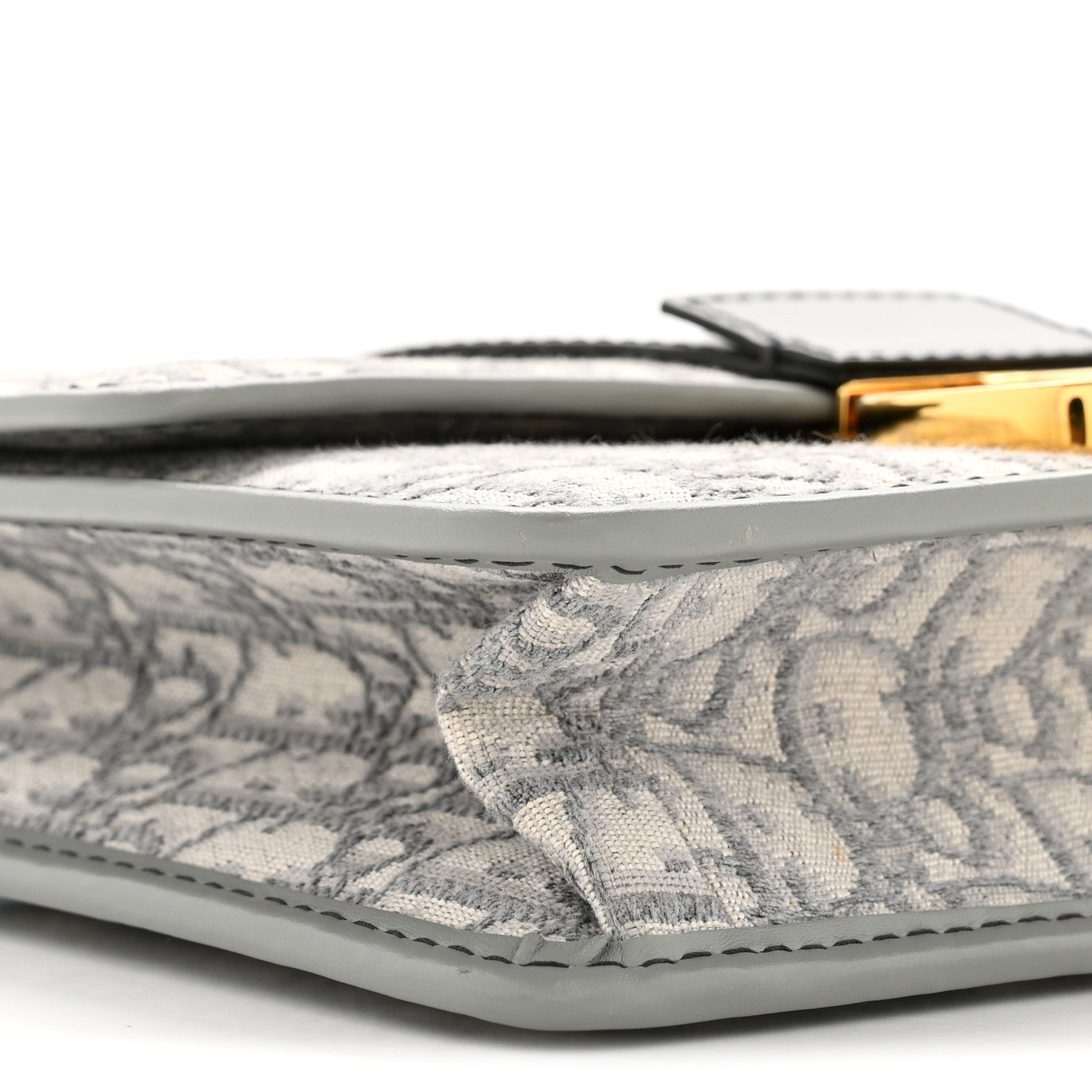 Christian Dior Oblique 30 Montaigne Flap Bag Grey