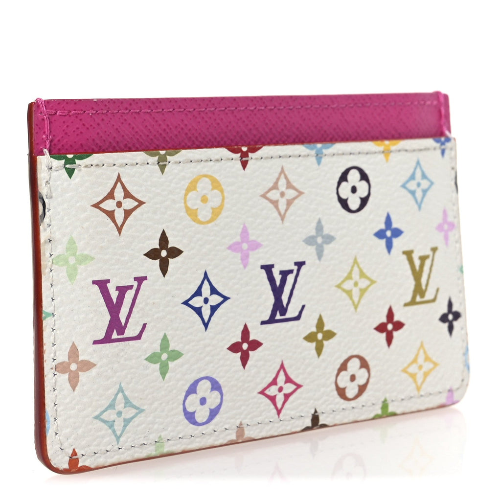 Louis Vuitton LV X TM Monogram Multicolor Card Holder Kawaii Pink