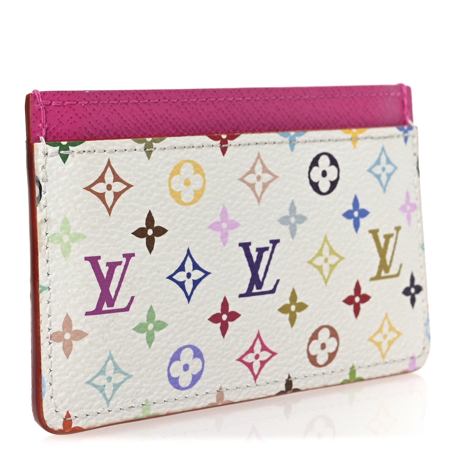 Louis Vuitton LV X TM Monogram Multicolor Card Holder Kawaii Pink