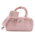 Prada Nappa Antique Small Re-Edition 2001 Two Handle Crossbody Bag Alabastro