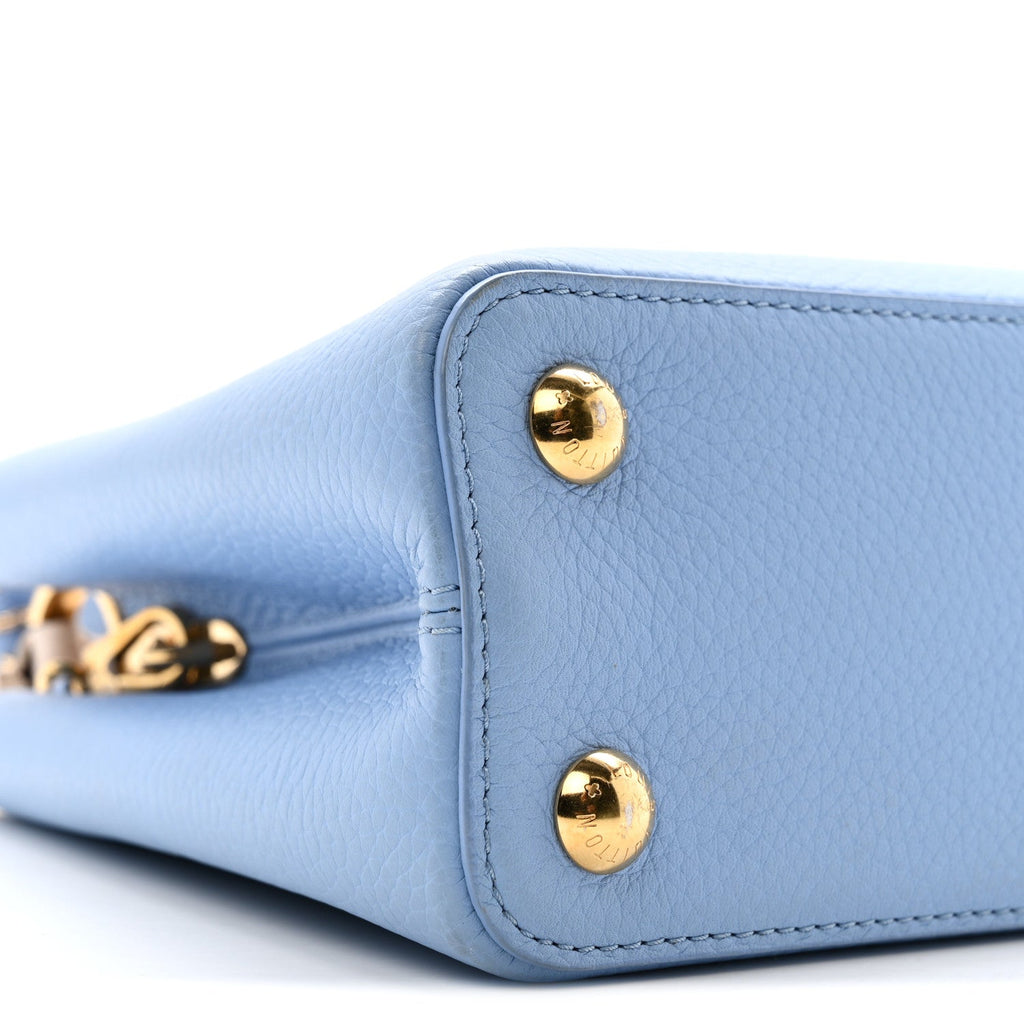 Louis Vuitton Taurillon Capucines BB Bleu de Provence Greige Doux