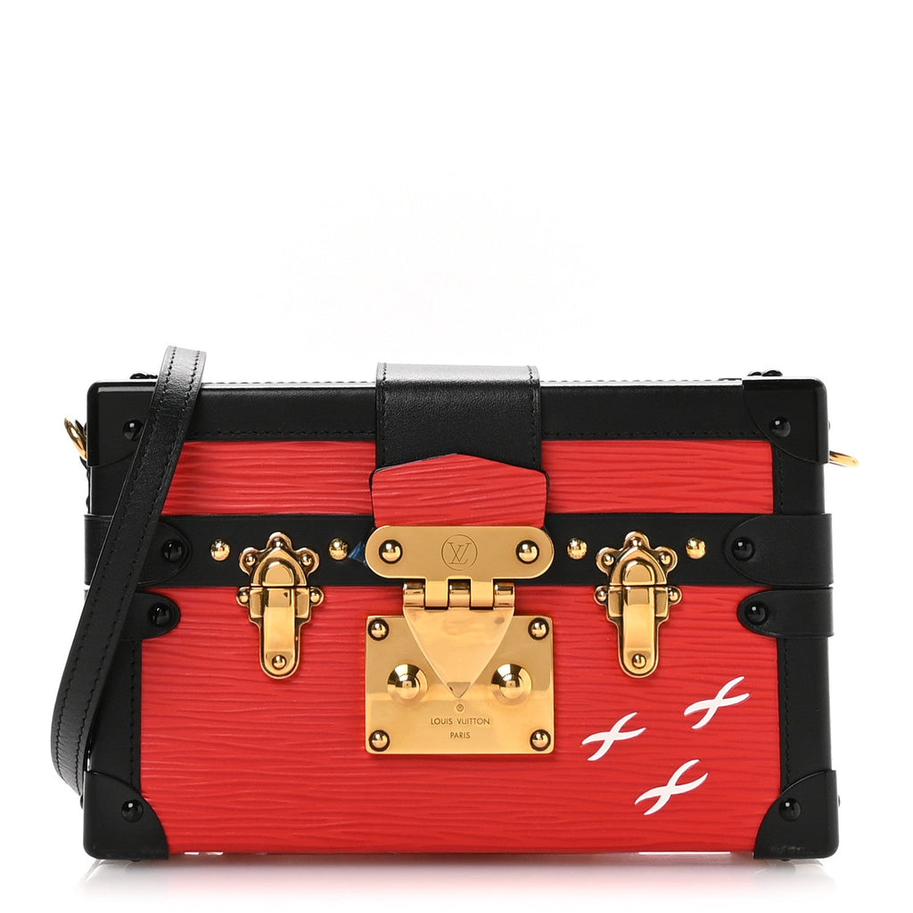 Louis Vuitton Epi Petite Malle Coquelicot