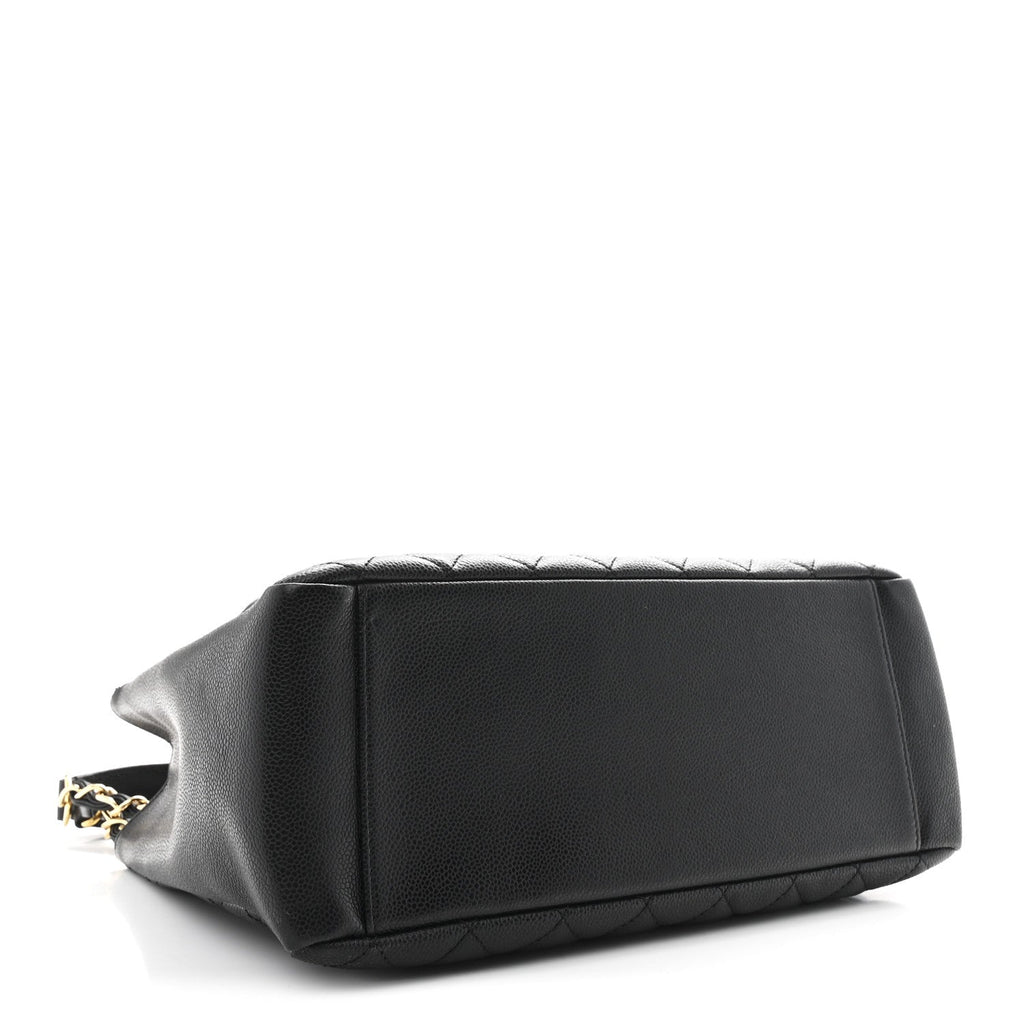 Chanel Caviar Quilted Grand Shopping Tote GST Black