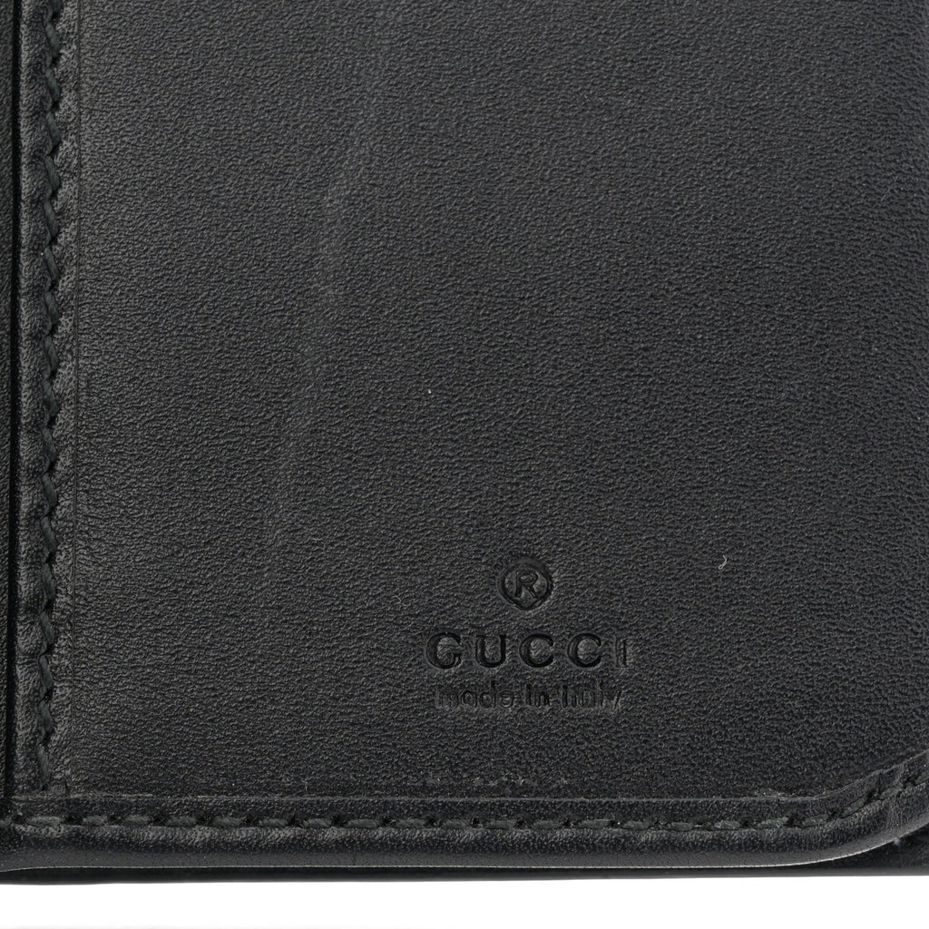 Gucci Guccissima Long Wallet Black