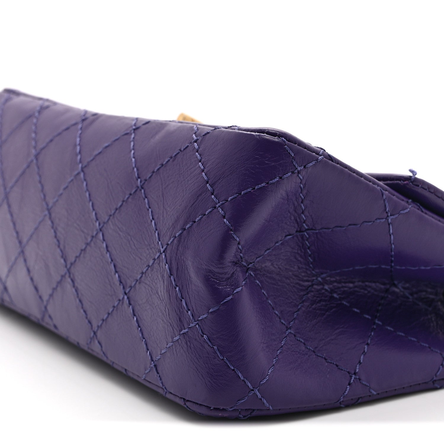 Chanel Aged Calfskin Quilted 2.55 Reissue Mini Flap Purple