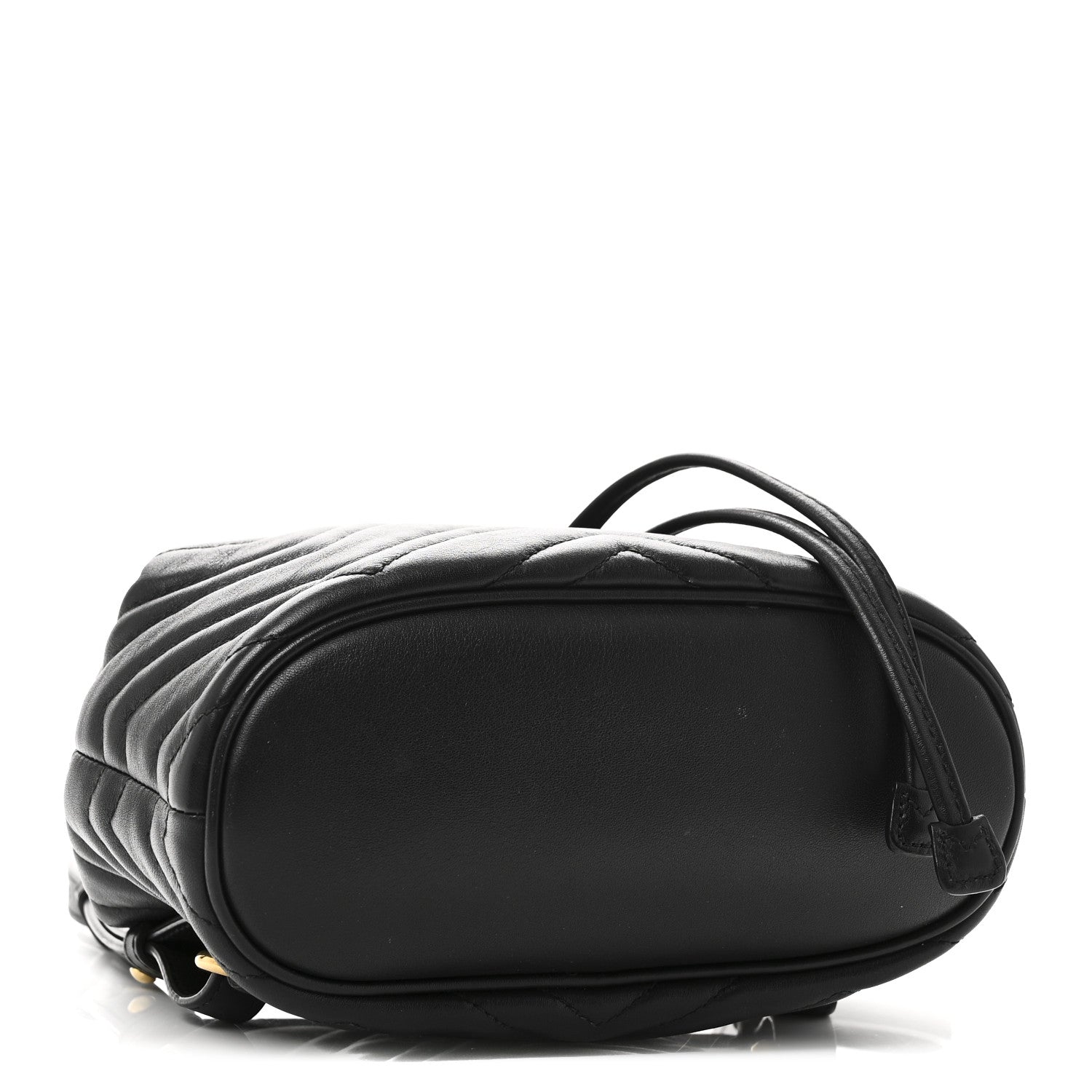 Gucci Calfskin Matelasse GG Marmont Flap Backpack Black