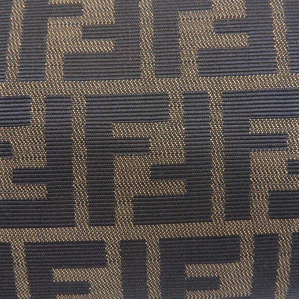 FENDI Ff Pattern Logo Plate Tote Bag Brown