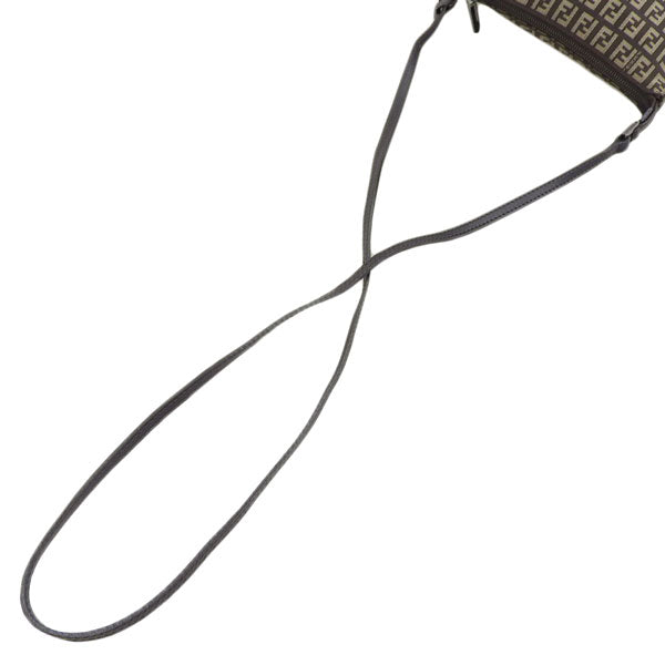 FENDI Ff Zucchino Pattern Shoulder Bag Brown