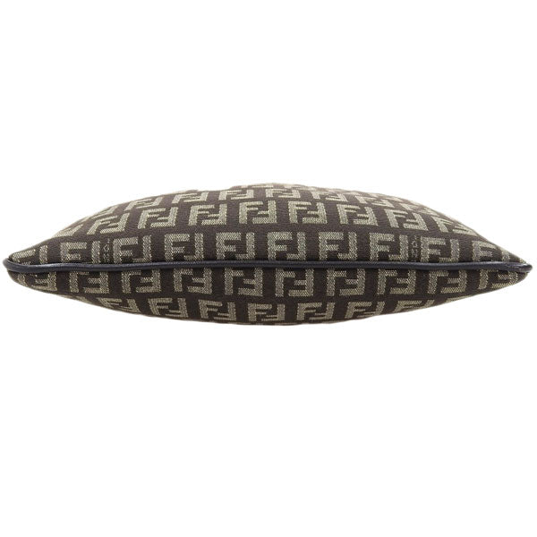 FENDI Ff Zucchino Pattern Shoulder Bag Brown