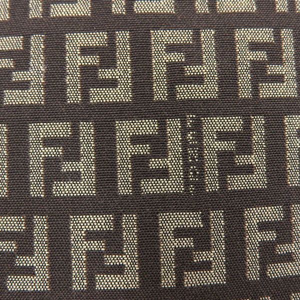 FENDI Ff Zucchino Pattern Shoulder Bag Brown