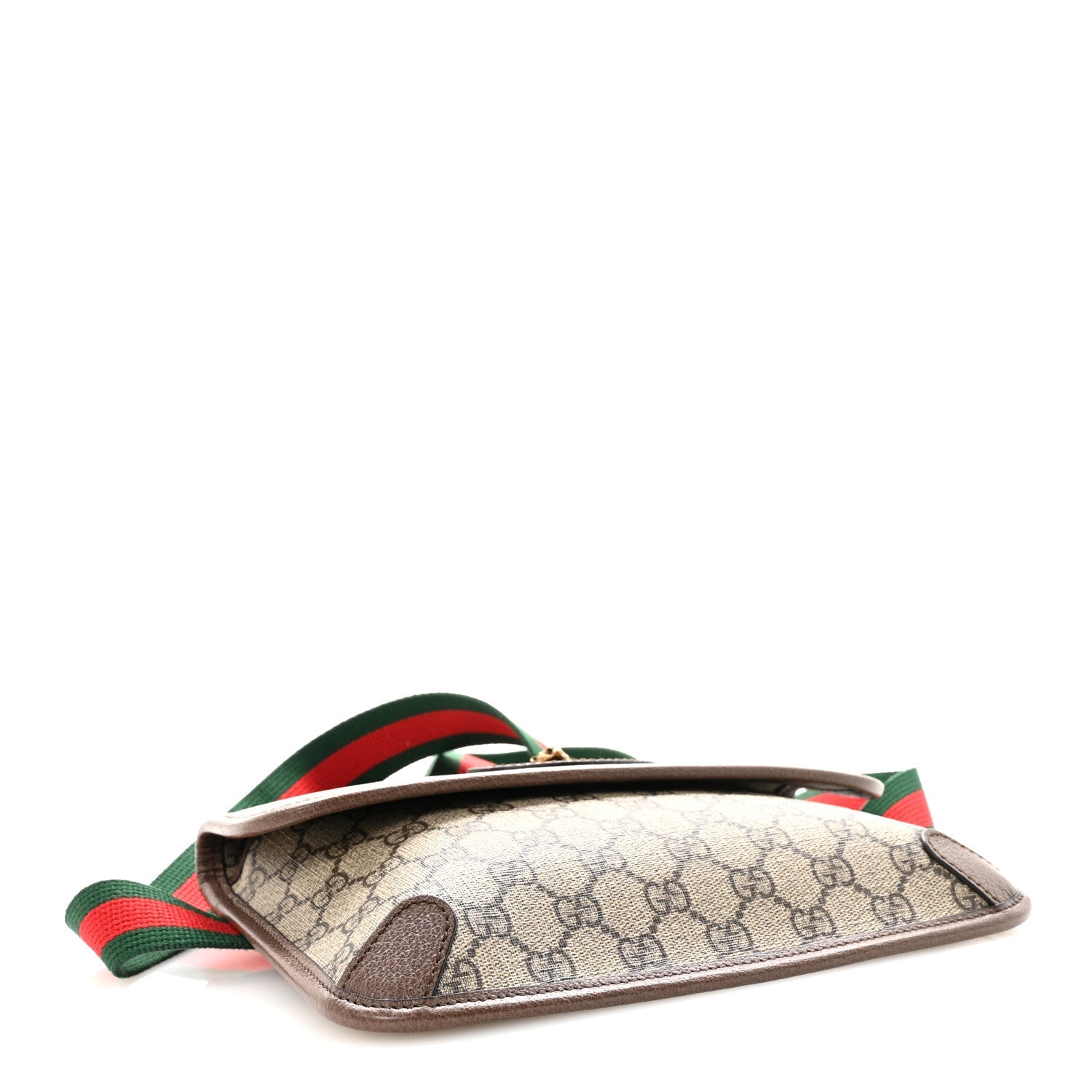 Gucci GG Supreme Monogram Neo Vintage Web Belt Bag Brown