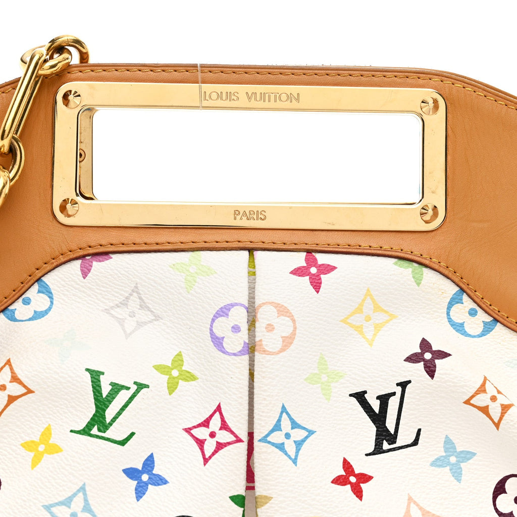 Louis Vuitton Monogram Multicolor Judy MM White