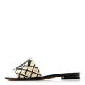 Pearl Embroidery CC Mules 38.5 Black White