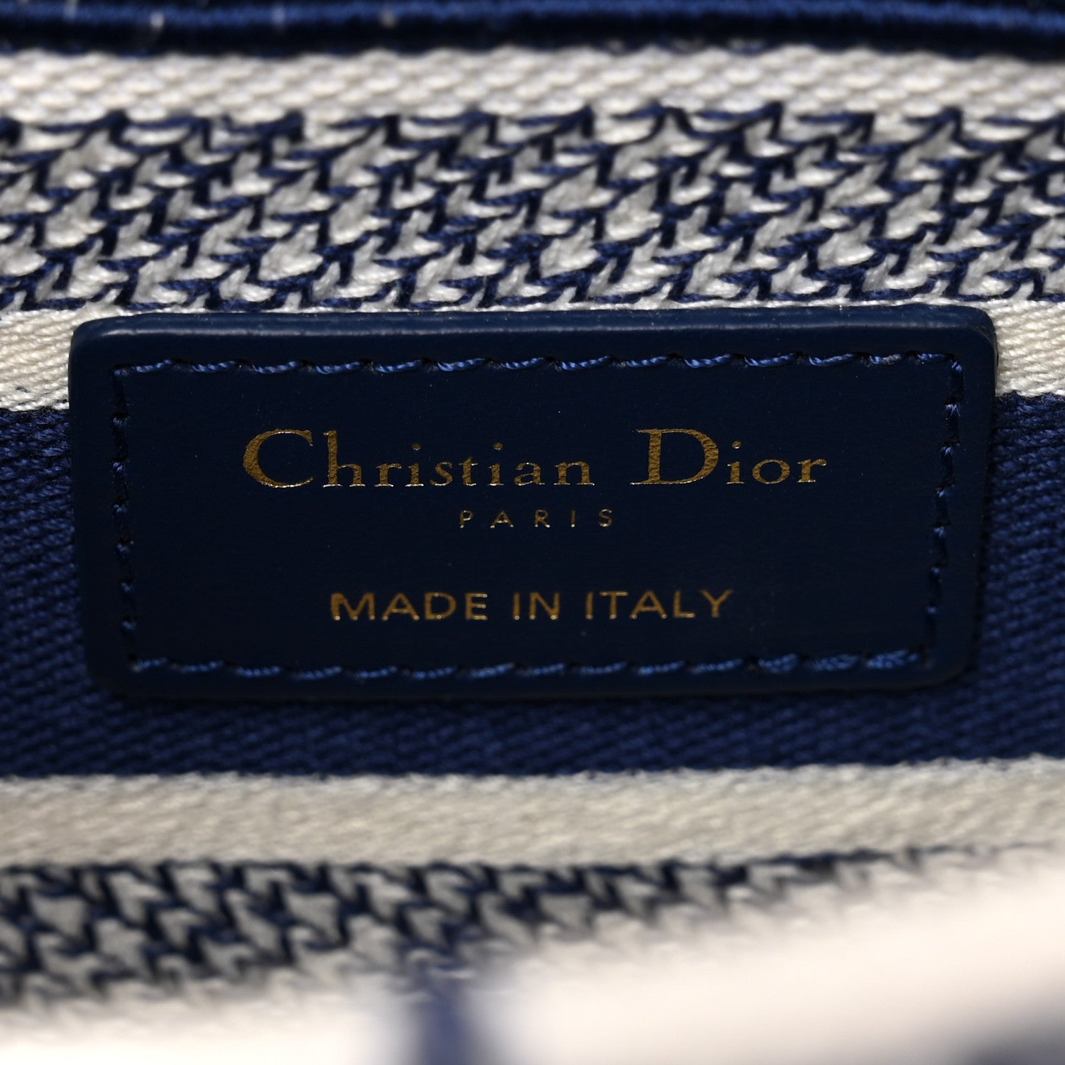 Christian Dior Canvas Reverse Embroidered Rêve d'Infini Medium Lady D-Lite Blue Multicolor