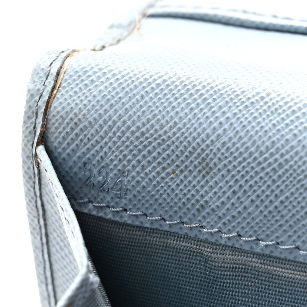 Prada Saffiano Metal Continental Wallet Astrale