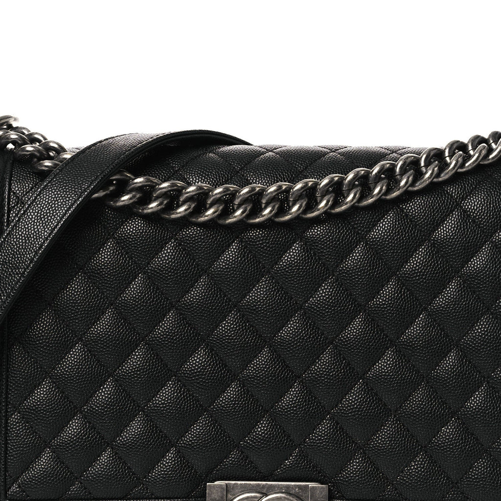 Chanel Caviar Quilted New Medium Boy Flap Black