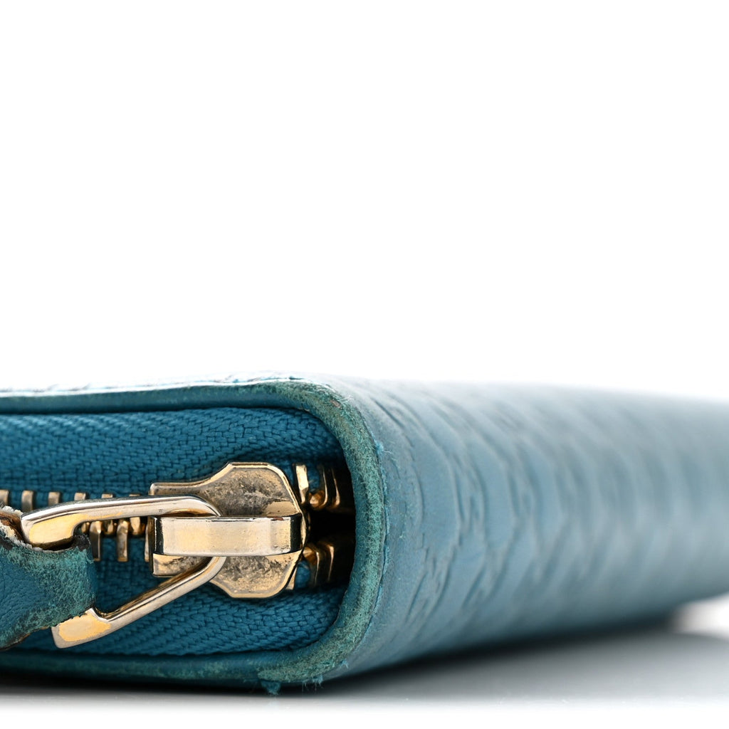 Gucci Microguccissima Zip Around Wallet Deep Cobalt