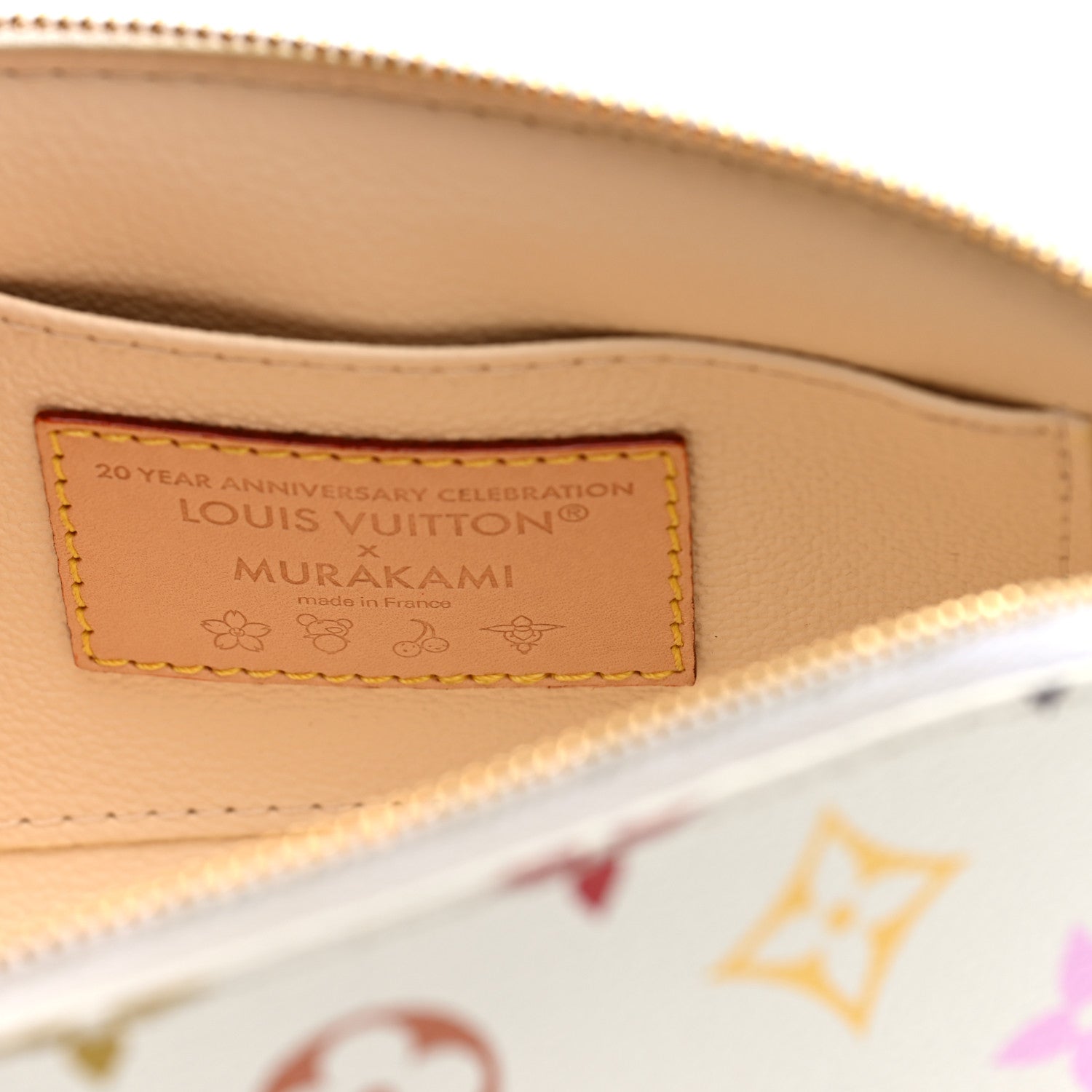 Louis Vuitton LV x TM Monogram Multicolor Cosmetic Pouch PM White
