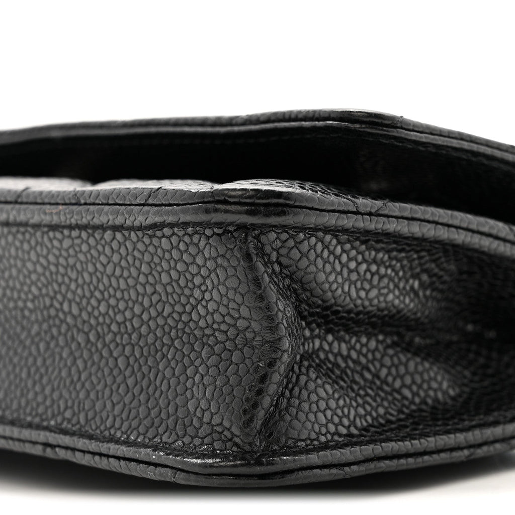 Chanel Caviar Quilted Wallet on Chain WOC Black