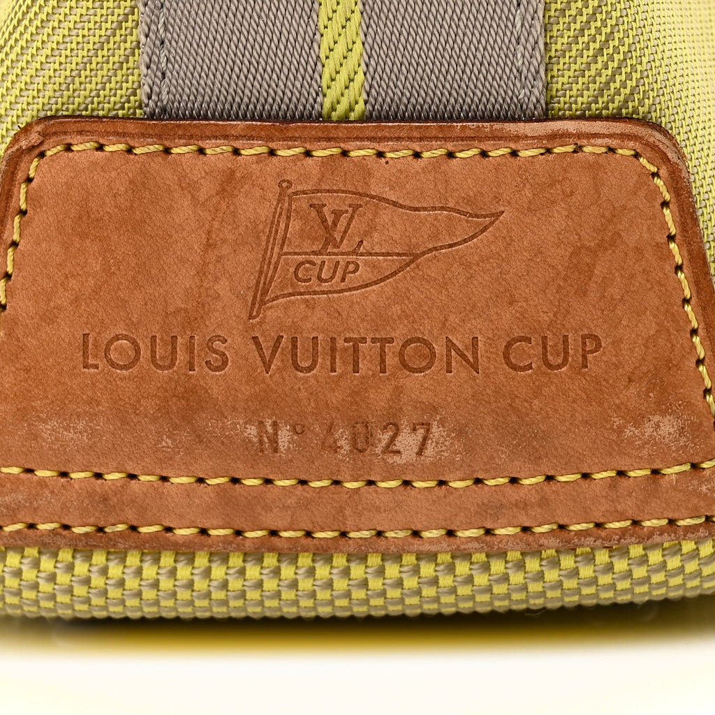 Louis Vuitton Damier Geant Americas Cup Volunteer Bag Yellow